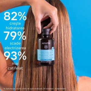 Sampon hidratant cu miere si acid hialuronic pentru par fin Hydra, 250 ml, Apivita - Img 2