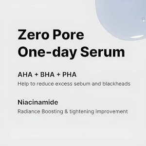 Ser facial pentru reducerea porilor si controlul sebumului Zero Pore One Day Serum, 30ml, Medicube - Img 3