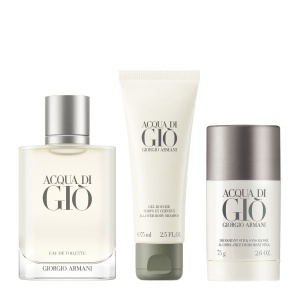 Set Acqua di Gio Pour Homme Apa de toaleta 100 ml + gel de dus 75 ml + deodorant spray 75 ml, Armani - Img 2