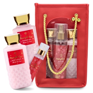 Set cadou cosmetice Midnight Kiss vanilie și floare de tei, 3 produse, Aurora