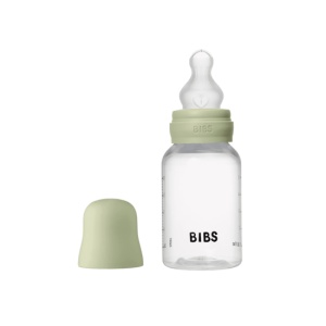 Set Complet Biberon Anti-Colici cu Tetină din Silicon, Flux Lent, 150 ml, Sage, Cod: 50161, Bibs