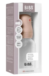 Set Complet Biberon Anticolici cu tetină din silicon, flux lent, 150 ml, Blush, 50161244 Bibs