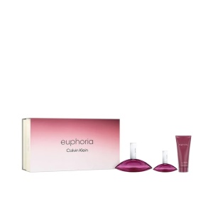 Set Euphoria Apa de parfum 100 ml + Apa de parfum 30 ml + Lotiune de Corp 100 ml, Calvin Klein