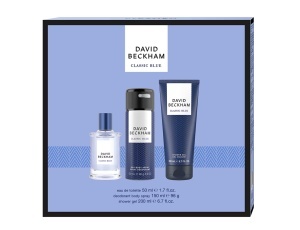 Set pentru barbati Classic Blue Apa de toaleta 50 ml + gel de dus 200 ml + deodorant spray 150 ml, David Beckham
