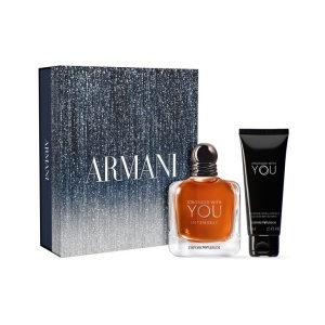 Set Stronger With You Intensely: Apă de parfum 100 ml + Gel de duș 75 ml, Armani