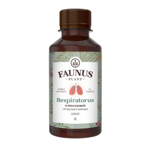 Sirop cu miere și propolis Respiratorus, 200 ml, Faunus Plant