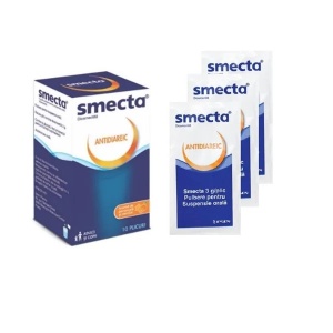 Smecta vanilie-portocala, 10 plicuri, Ipsen - Img 1