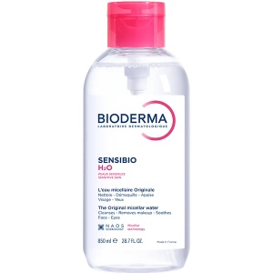 Solutie micelara cu pompa H2O Sensibio, 850 ml, Bioderma