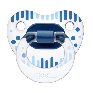 Suzeta din silicon ortodontica transparenta cu desen nr.2, cod 837, 1 bucata, Wee Baby - Img 3