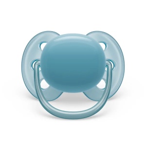 Suzete Ultra Soft SCF091/17 pentru 6-18 luni Bleu/Gri, 2 bucati, Philips Avent - Img 5