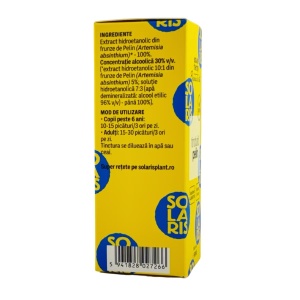 Tinctură Pelin, 50 ml, Solaris - Img 3