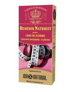 Tinctura Remediu Naturist pentru cura de slabire, 500 ml, Ambro Plant