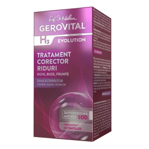 Tratament corector de riduri H3 Evolution, 15ml, Gerovital - Img 1