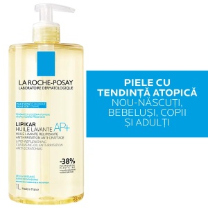 Ulei de dus hidratant Lipikar AP+, 1 litru, La Roche-Posay - Img 2