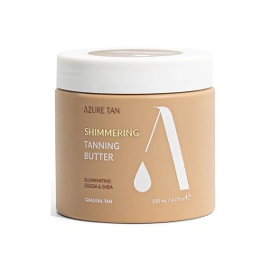Unt hidratant autobronzant cu particule stralucitoare, 200ml, Azure Tan