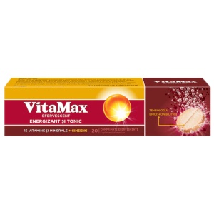 Vitamax Efervescent, 20 comprimate, Perrigo - Img 1