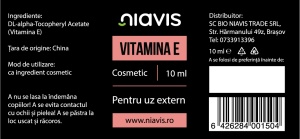 Vitamina E, 10 ml, Niavis - Img 2