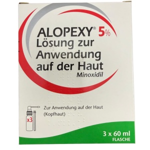 Alopexy solutie cutanata, 50mg/ml, 3x 60ml, Pierre Fabre