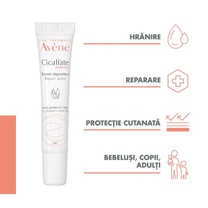 Balsam de buze reparator Cicalfate, 10ml, Avene - Img 3