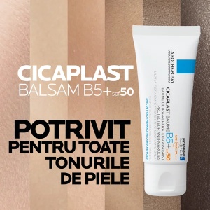 Balsam ultra-reparator, anti-pete pigmentare Cicaplast B5+ SPF50, 40 ml, La Roche-Posay - Img 5