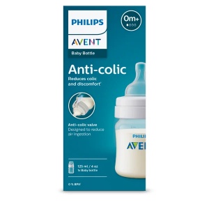 Biberon anti-colici pentru +0 luni Natural Response SCY100/01, 125ml, Philips Avent - Img 2