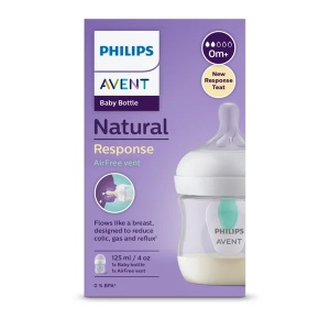 Biberon anti-colici pentru +0 luni Natural Response SCY670/01, 125ml, Philips Avent - Img 2