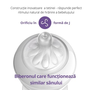 Biberon sticla pentru +0 luna Natural Response SCY930/01, 1 bucata, Philips Avent - Img 2