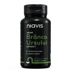 Branca Ursului Extract 380mg 60 capsule, Niavis
