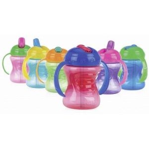 Cana cu manere Sa invatam sa bem, +9 luni, 240 ml, Nuby - Img 2