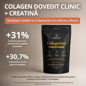 Colagenus Creatine Boost – Colagen pudra cu creatina, MSM și acid hialuronic, 457 g, aromă lămâie, Faunus Plant - Img 8