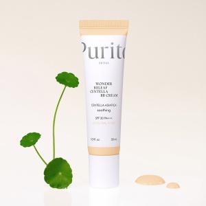 Crema BB multifunctionala cu SPF 30 PA+++ Nuanta 13 Neutral Ivory Wonder Releaf Centella, 30 ml, Purito - Img 3