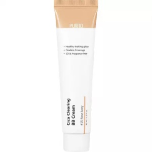 Crema coloranta de fata BB Cream 15 Rose Ivory Cica Clearing, 30 ml, Purito