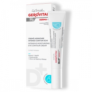 Crema hidratare intensa contur ochi H3 Derma+, 15ml, Gerovital