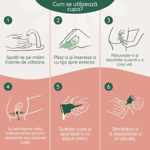 Cupa menstruala reutilizabilă Safe, Mărime M – roz, FemiEko - Img 4