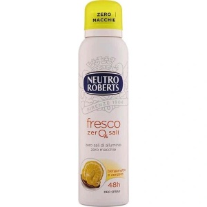 Deodorant Spray Bergamotto & Zenzero, 150 ml, Neutro Roberts