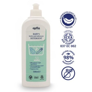 Detergent lichid pentru biberoane și veselă Natural, 50 spălări, 500 ml, Apfia Care - Img 2