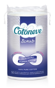 Dischete demachiante exfoliante maxi ovale, 50 bucati, Sisma