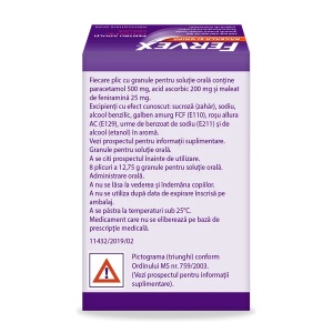 Fervex pentru adulti cu aroma de zmeura, 8 plicuri, Upsa - Img 2