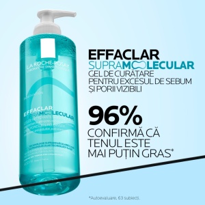 Gel de curatare pentru excesul de sebum și pori vizibili Effaclar Supramolecular, 400 ml, La Roche-Posay - Img 11