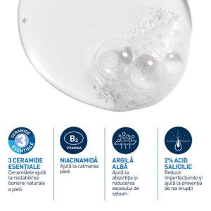 Gel de curatare spumant anti-imperfectiuni pentru ten cu tendinta acenica, 473 ml, Cerave - Img 5