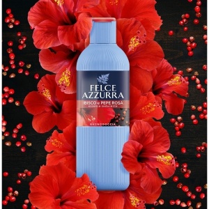 Gel de duș Hibiscus & Pink Pepper, 650 ml, Felce Azzurra - Img 2