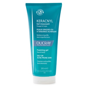 Gel spumant pentru pielea cu tendinta acneica Keracnyl, 200 ml, Ducray - Img 1