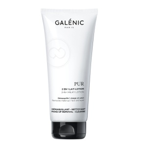 Lapte demachiant 2 in 1 pentru fata si ochi Pur, 100 ml, Galenic