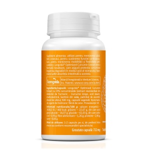 Longvida Brain Curcumin 500 mg, 30 capsule, Zenyth - Img 2