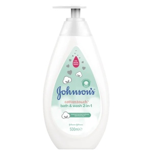 Lotiune pentru spalare Cotton Touch 2-în-1, 500 ml, Johnson&Johnson