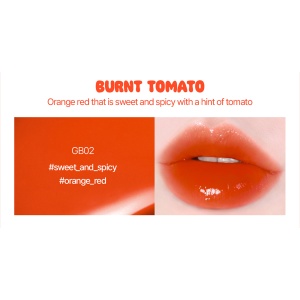 Luciu de buze Glow Bokki Tint Nunata GB02 Burnt Tomato, 4,85, Black Rouge - Img 3