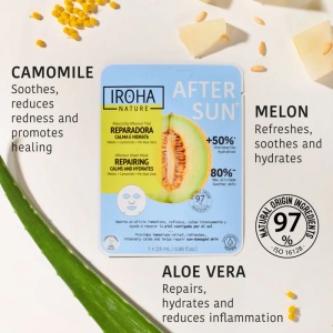 Masca hranitoare pentru fata dupa soare Ultra Hydrating Aftersun, 25 ml, Iroha - Img 2