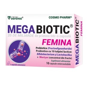 Megabiotic Femina, 10 capsule enterice, Cosmopharm