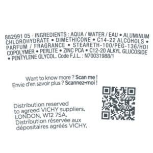 Pachet Deodorant roll-on antiperspirant Clinical Control 96H, 50 ml + 50 ml, Vichy - Img 8