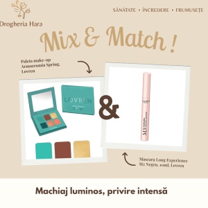 Pachet Paleta make-up Armocromia Spring si Mascara M3 Volume Definer Essential, 10ml, Lovren